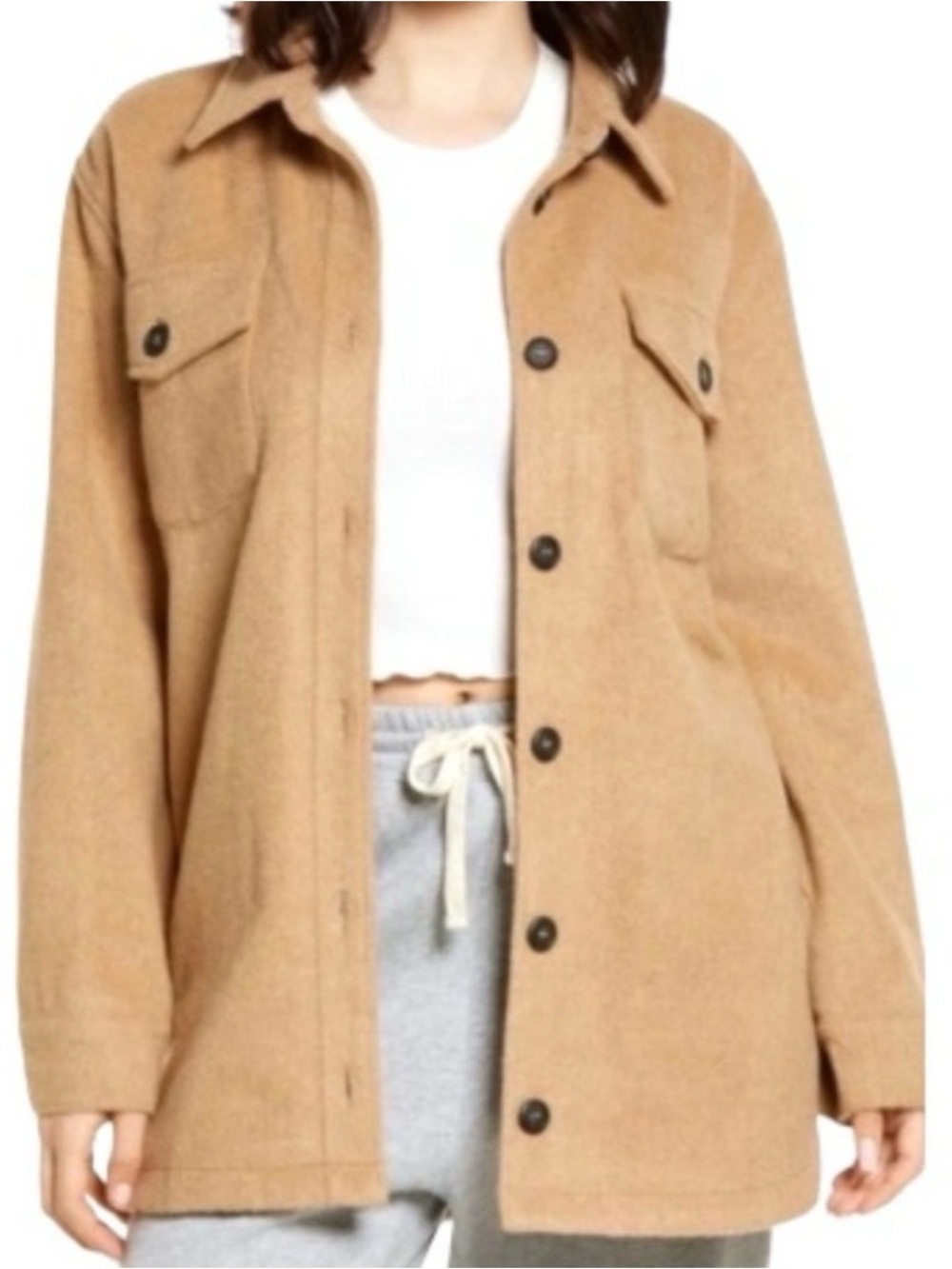 Thread & Supply  Camel Shacket S
